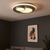 LED Deckenlampe, grau weiß, 3 Stufen Dimmer, D 50 cm Bild 4