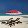 Kingsleeve Sonnenschirm anthrazit wasserabweisend Strandsonnenschirm, rot, 180 cm Bild 2