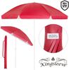 Kingsleeve Sonnenschirm anthrazit wasserabweisend Strandsonnenschirm, rot, 180 cm Bild 3