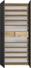 Schuhschrank >Leon< 2 Türen + Schübe, 9 Böden, Eiche Dekor / Anthrazit - 90x195x38cm BxHxT Bild 5
