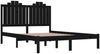 vidaXL Massivholzbett Schwarz Kiefer 140x190 cm [3103762] Bild 4