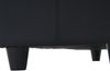 Aufbewahrungs-Truhe Kriens, Sitzbank Bank, Kunstleder, 45x114x45cm ~ schwarz matt Bild 4