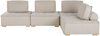 Ecksofa TIBRO Stoff Helles Beige Rechtsseitig Bild 5