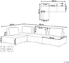 Ecksofa TIBRO Stoff Helles Beige Rechtsseitig Bild 2