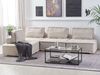 Ecksofa TIBRO Stoff Helles Beige Rechtsseitig Bild 3