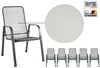 MFG 'Mec-Stor' Streckmetall-Stapelstuhl 6-er Set, Metall anthrazit, 96 x 73 x 57 cm Bild 3