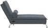vidaXL Massage-Chaiselongue mit Nackenrolle Dunkelgrau Samt 379451 Bild 5