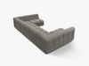 Micadoni Panorama-Sofa Kendal 7-Sitzer Samt Magic Velvet Dunkelgrau Bild 3