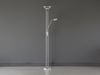 Dimmbarer LED Deckenfluter SPOCK mit Leselampe, Silber Höhe 180cm Bild 3