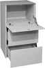 Maeusbacher Imola Kommode kreidegrau matt lack / glas kreidegrau glanz BxHxT: 52 x 89 x 42 cm Bild 4
