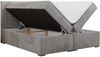 Boxspringbett, Matratze und Topper, zwei Bettkästen - LOPE - 160x200cm - Hellgrau Velours - H4 Bild 4