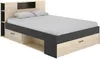 Vente-unique - LEANDRE Bett Holz, Platte GrauBeige - B 169,5 cm x H 95 cm x L 228,5 cm Bild 3