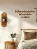 Bamworld Deko-Wandregal 2-stufiges Holz-Wandregal im Boho-Stil, 23x43 cm, 1-tlg, Mid-Century Modern Deko für Wohnraum, Schlafzimmer & Bad Bild 4
