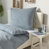 Traumschlaf Basic Uni Bettwäsche Chambray|240x220 cm + 2x 80x80 cm| mint Bild 2