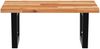 vidaXL Waschbeckenregal Wandmontage Stahl und Akazienholz 3302771 Bild 4