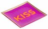 Giftcompany Glasteller "Love Plates" Kiss Dekoteller 10x10cm Fuchsia 1088103015 Bild 3