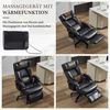 BBWL Drehstuhl XXL Chefsessel mit Massage Heizfunktion PU Leder Fußstütze, Ergonomischer Bürostuhl 360° drehbar verstellbar bis 150 kg Bild 3