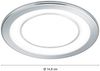 Runde LED Deckeneinbaustrahler 2er Set in Silber Chromfarben Ø 14,8cm Bild 4