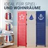 Kinder Paravent Raumteiler 3 teilig Holz Maritim Lamellen Trennwand Sichtschutz Spanische Wand Bild 4