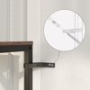 Schmaler Konsolentisch mit Ladestation 160 cm Vintagebraun Schwarz Bild 5