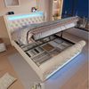 STILVORA Polsterbett 160x200 Doppelbett mit LED,Stauraumkopfteil,USB&TYPE-C,Mit Matratze (Funktionsbett, 1-tlg, 160x200cm, ohne Matratze), mit USB- und Typ-C-Anschlüssen, LED-Leuchten Bild 5