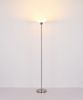 LED Stehleuchte, Glas opal, nickel matt, H 180 cm Bild 5