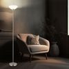 LED Stehleuchte, Glas opal, nickel matt, H 180 cm Bild 2