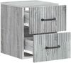 vidaXL Wandmontierter Nachttisch Graues Sonoma 34,5 x 33 x 40 cm 898987 Bild 3