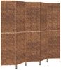 vidaXL Paravent 5-tlg. Braun 205x180 cm Wasserhyazinthe 355198 Bild 2