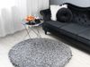 Teppich schwarz-weiß ⌀ 140 cm Shaggy CIDE Bild 3