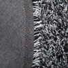 Teppich schwarz-weiß ⌀ 140 cm Shaggy CIDE Bild 5