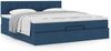 vidaXL Ottoman-Bett mit Matratze Blau 160x200 cm Stoff 3311476 Bild 4