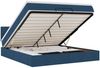 vidaXL Ottoman-Bett mit Matratze Blau 160x200 cm Stoff 3311476 Bild 2