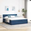 vidaXL Ottoman-Bett mit Matratze Blau 160x200 cm Stoff 3311476 Bild 3