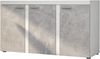 AX LIVING Sideboard Wohnzimmer Spacoro 3T – Modern in Weiß/Beton Bild 2
