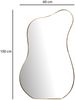 Wandspiegel Asymmetrisch 60x100cm Metall Gold Eisen Rahmen Modern Bild 3