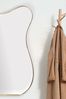 Wandspiegel Asymmetrisch 60x100cm Metall Gold Eisen Rahmen Modern Bild 5