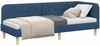 vidaXL Eckbettgestell Blau 80 x 200 cm Stoff 42016560 Bild 3