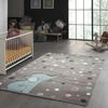 TeppichHome24 Kinderteppich Kinderteppich mit Punkten in grau blau, rechteckig, Höhe: 1.3 mm Bild 2