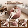 Lexzurn Sitzsack Sitzsack Lazy Sofa Gaming Sitzsack mit Hocker, Sitz Sack mit (Granularer-MemorySchwamm Füllung, Lounge Sessel, Lounge Stuhl, Weich und Formstabil), Couch für Erwachsene und Kinder, für Schlafzimmer, Büro und Wohnzimmer Bild 4