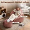 Lexzurn Sitzsack Sitzsack Lazy Sofa Gaming Sitzsack mit Hocker, Sitz Sack mit (Granularer-MemorySchwamm Füllung, Lounge Sessel, Lounge Stuhl, Weich und Formstabil), Couch für Erwachsene und Kinder, für Schlafzimmer, Büro und Wohnzimmer Bild 2
