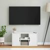 vidaXL TV-Schrank ODDA Weiß 79x24x40 cm Massivholz Kiefer 4103604 Bild 4