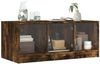 vidaXL Couchtisch mit Glastüren Räuchereiche 102x50x42 cm 836417 Bild 4