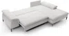 Vente-unique - JOLESA Sofa Stoff Weiß - B 172 cm x H 84 cm x L 268 cm Bild 4