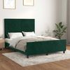 Doppelbett, Bettgestell Modernen ohne Matratze Dunkelgrün 140x200 cm Samt d2363e Bild 2
