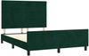 Doppelbett, Bettgestell Modernen ohne Matratze Dunkelgrün 140x200 cm Samt d2363e Bild 4