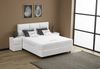 abc bedding Boxspringbett ZENZA Voll-orthopädisches Luxusbett in stilvollem Stoff in Creme (3, inkl. Matratze & Topper), Inkl. Matratze mit integriertem Topper Bild 3