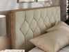 Polsterbett mit Bettkasten LARINO CLASSIC 140 x 200 cm Lattenrost und Gasdruckfedern, stabiles Bettgestell, modernes Design - Beige Velvet Bild 4