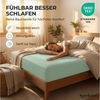 Komfortec Spannbettlaken Jersey Spannbettuch, 90x200, 140x200, 160x200, 180x200 oder 200x200 cm, 100% Baumwolle (135 g/m), Gummizug: Rundum, (1 Stück), OEKO-TEX® Standard 100 Zertifisiert, für Matratzen bis 25 cm Höhe Bild 3