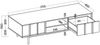 Selsey 'Neksto' TV-Lowboard mit 2 Schubladen, Eichenholzoptik, 50 x 170 x 40 cm Bild 5